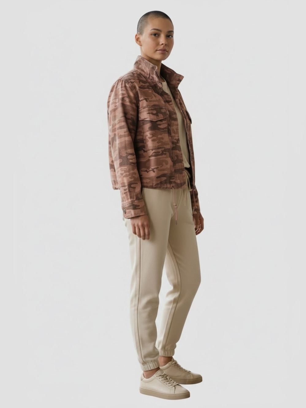 Sanctuary Camo Jacket in Pink